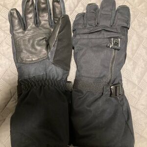 Lands' End Black Winter/Snowmobile/Ski Gloves